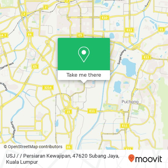 Peta USJ / / Persiaran Kewajipan, 47620 Subang Jaya