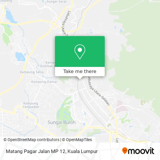 Matang Pagar Jalan MP 12 map