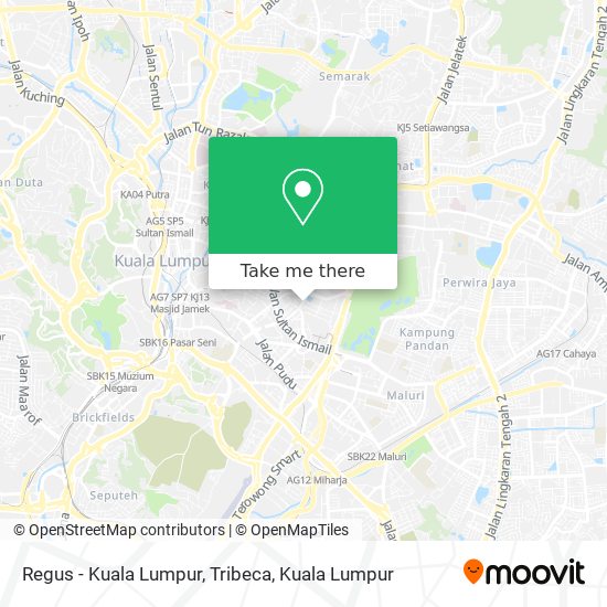 Regus - Kuala Lumpur, Tribeca map