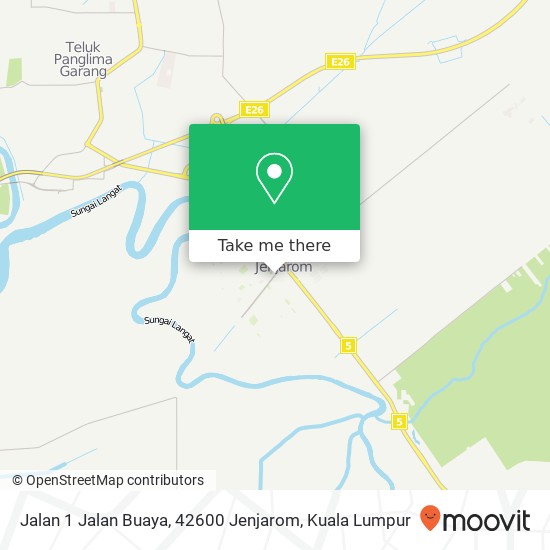 Peta Jalan 1 Jalan Buaya, 42600 Jenjarom