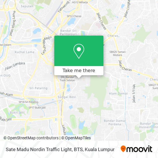 Peta Sate Madu Nordin Traffic Light, BTS