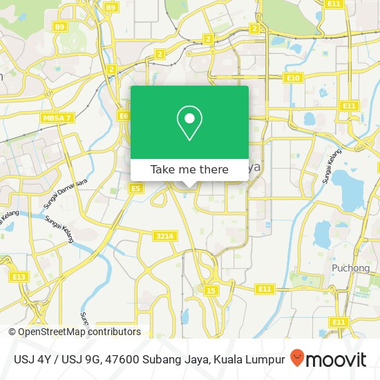 USJ 4Y / USJ 9G, 47600 Subang Jaya map