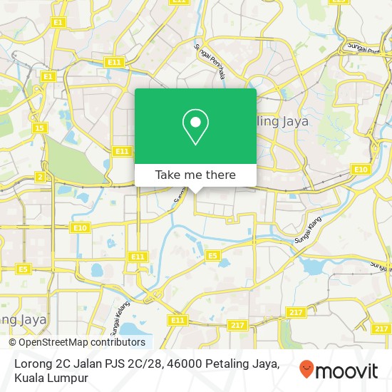 Peta Lorong 2C Jalan PJS 2C / 28, 46000 Petaling Jaya