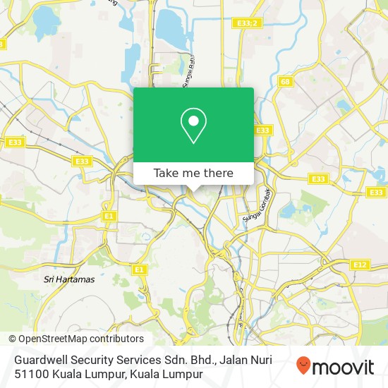 Guardwell Security Services Sdn. Bhd., Jalan Nuri 51100 Kuala Lumpur map