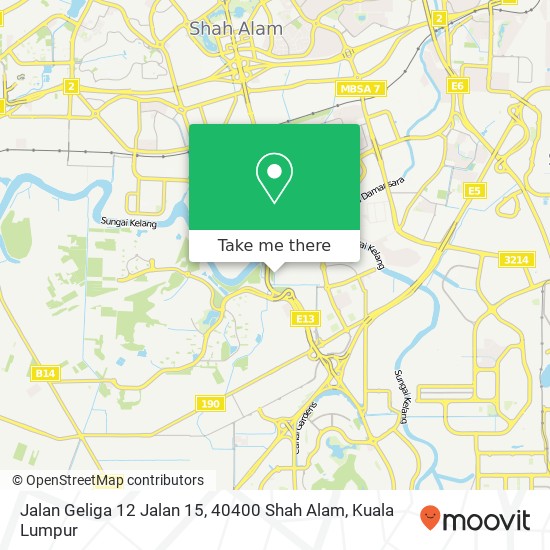 Jalan Geliga 12 Jalan 15, 40400 Shah Alam map