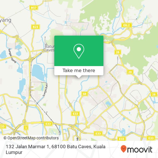 132 Jalan Marmar 1, 68100 Batu Caves map