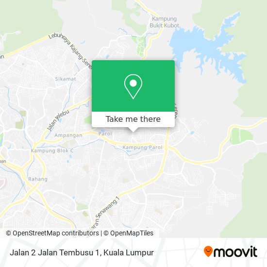 Peta Jalan 2 Jalan Tembusu 1