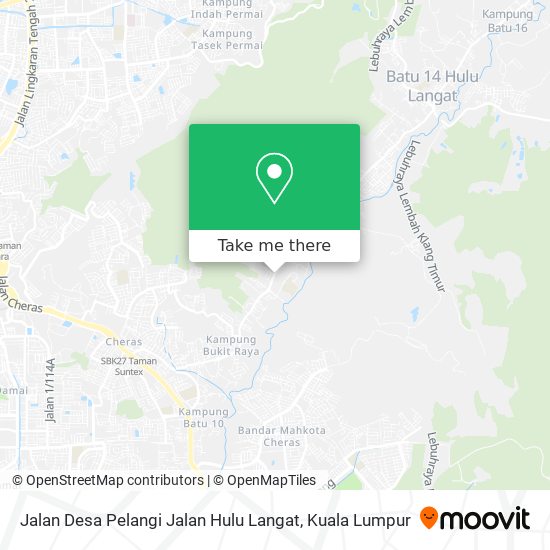 Peta Jalan Desa Pelangi Jalan Hulu Langat