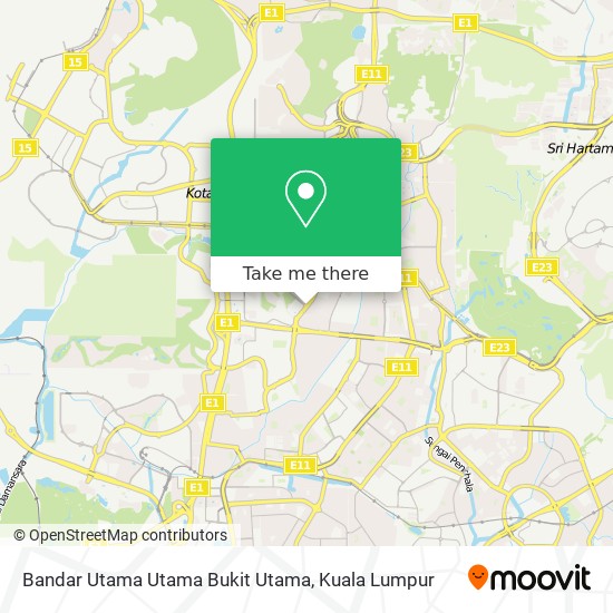 Bandar Utama Utama Bukit Utama map