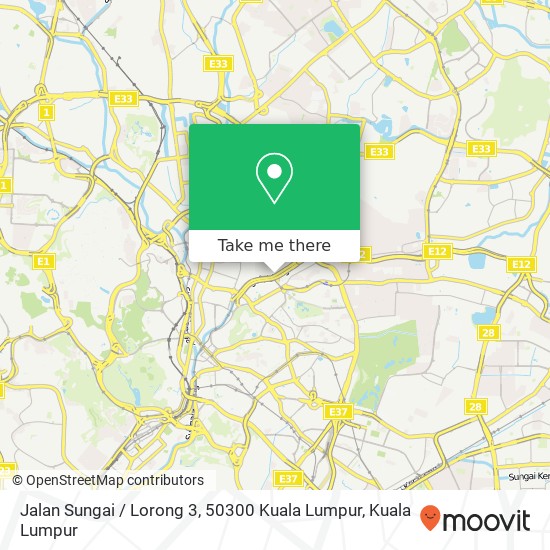 Peta Jalan Sungai / Lorong 3, 50300 Kuala Lumpur