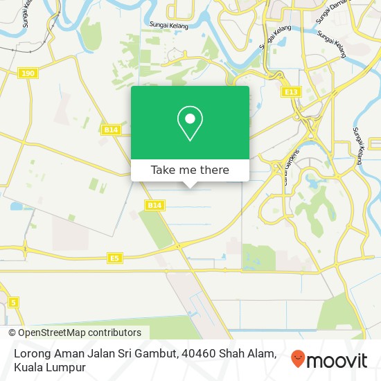 Lorong Aman Jalan Sri Gambut, 40460 Shah Alam map