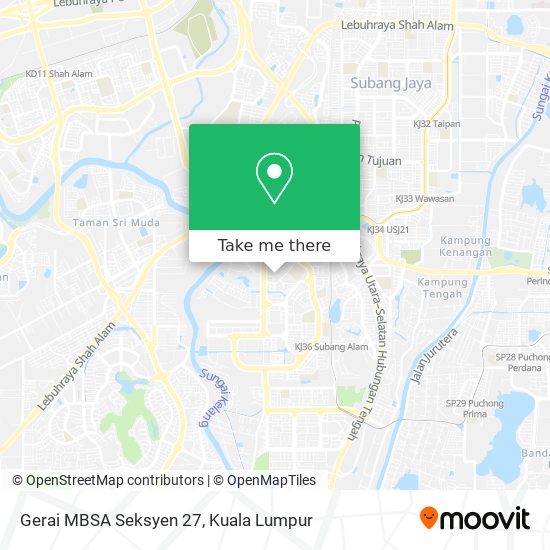 Peta Gerai MBSA Seksyen 27