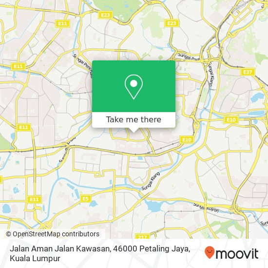 Peta Jalan Aman Jalan Kawasan, 46000 Petaling Jaya