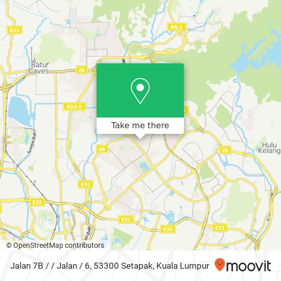 Peta Jalan 7B / / Jalan / 6, 53300 Setapak