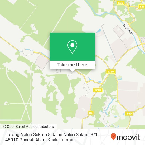 Peta Lorong Naluri Sukma 8 Jalan Naluri Sukma 8 / 1, 45010 Puncak Alam