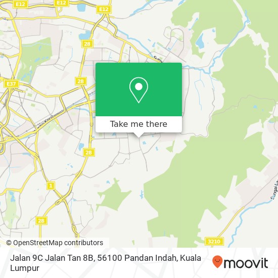 Jalan 9C Jalan Tan 8B, 56100 Pandan Indah map