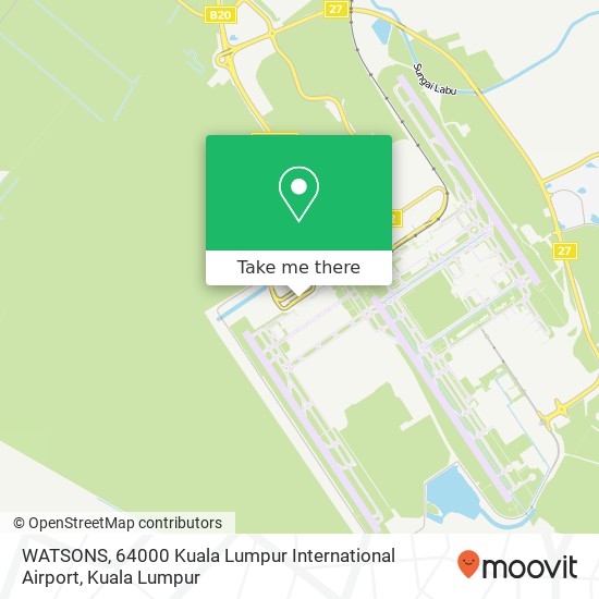 Peta WATSONS, 64000 Kuala Lumpur International Airport