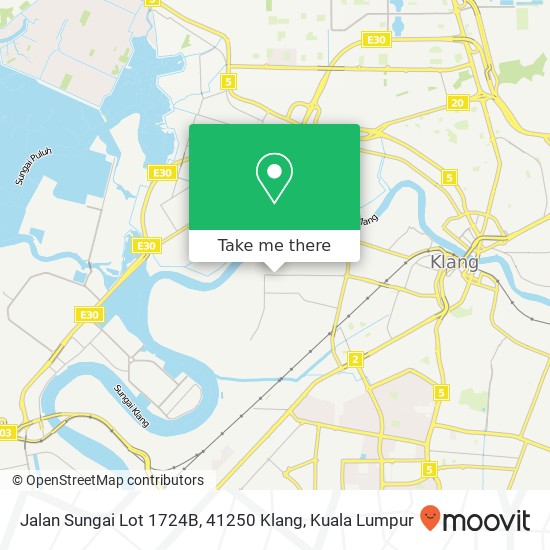 Jalan Sungai Lot 1724B, 41250 Klang map