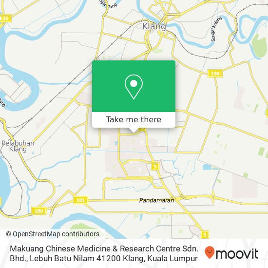 Makuang Chinese Medicine & Research Centre Sdn. Bhd., Lebuh Batu Nilam 41200 Klang map