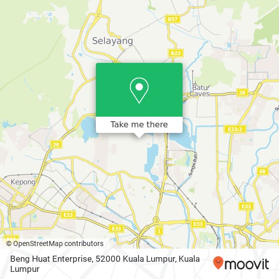 Beng Huat Enterprise, 52000 Kuala Lumpur map