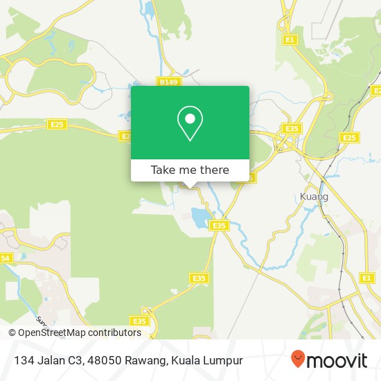 134 Jalan C3, 48050 Rawang map