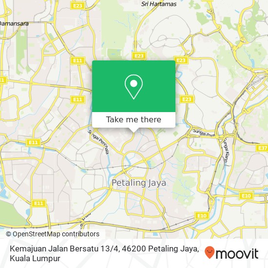 Kemajuan Jalan Bersatu 13 / 4, 46200 Petaling Jaya map