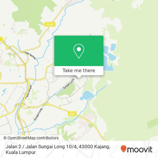 Peta Jalan 2 / Jalan Sungai Long 10 / 4, 43000 Kajang