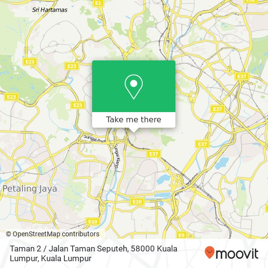 Peta Taman 2 / Jalan Taman Seputeh, 58000 Kuala Lumpur