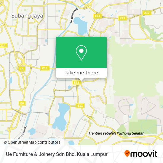 Ue Furniture & Joinery Sdn Bhd map