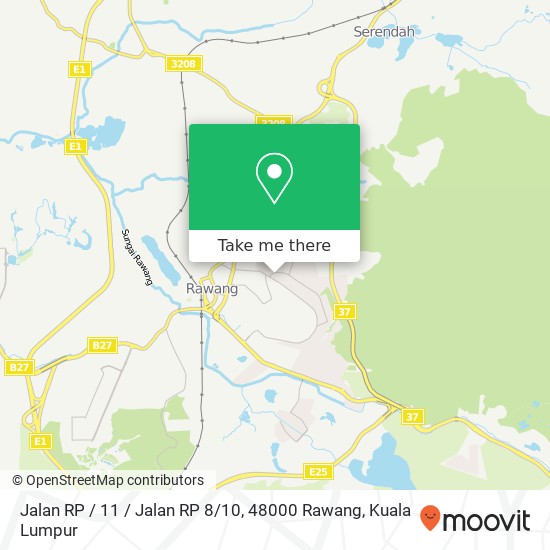 Peta Jalan RP / 11 / Jalan RP 8 / 10, 48000 Rawang