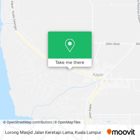 Lorong Masjid Jalan Keretapi Lama map