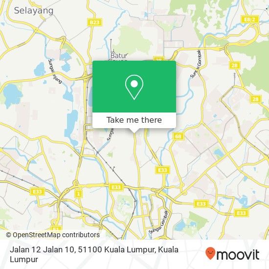 Jalan 12 Jalan 10, 51100 Kuala Lumpur map