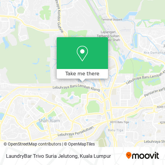 Peta LaundryBar Trivo Suria Jelutong