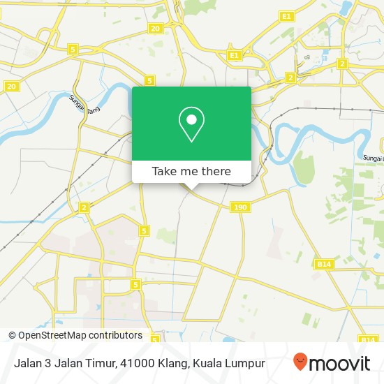 Peta Jalan 3 Jalan Timur, 41000 Klang