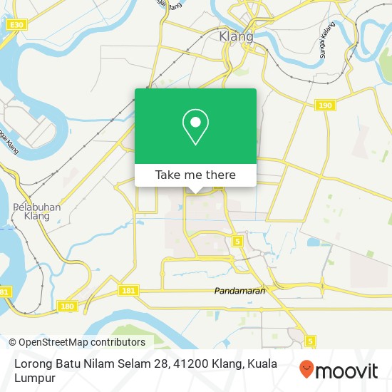 Lorong Batu Nilam Selam 28, 41200 Klang map