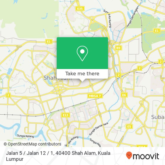 Jalan 5 / Jalan 12 / 1, 40400 Shah Alam map