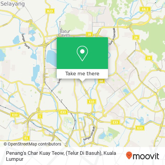 Peta Penang's Char Kuay Teow, (Telur Di Basuh)