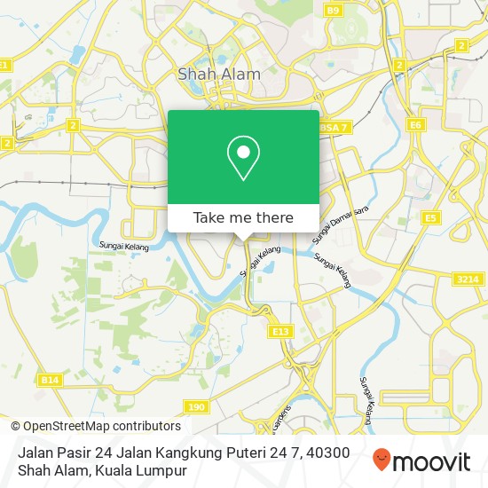 Jalan Pasir 24 Jalan Kangkung Puteri 24 7, 40300 Shah Alam map