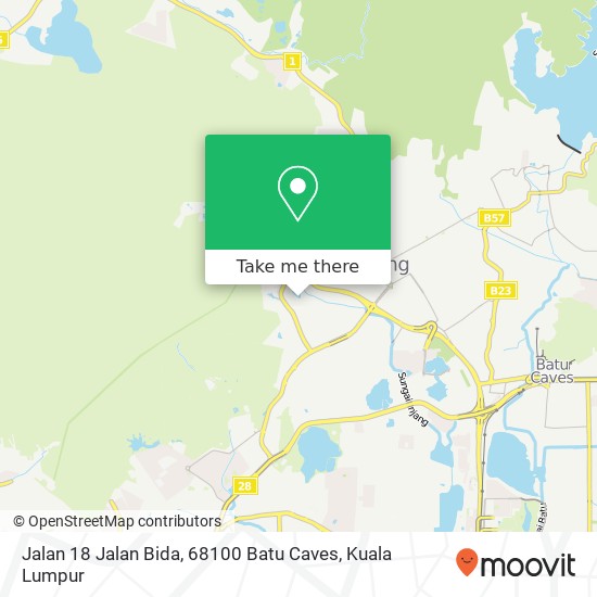 Jalan 18 Jalan Bida, 68100 Batu Caves map