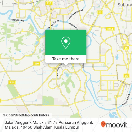 Peta Jalan Anggerik Malaxis 31 / / Persiaran Anggerik Malaxis, 40460 Shah Alam