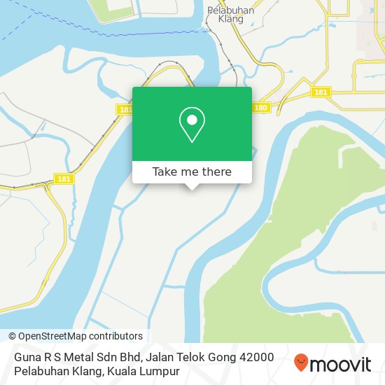 Guna R S Metal Sdn Bhd, Jalan Telok Gong 42000 Pelabuhan Klang map