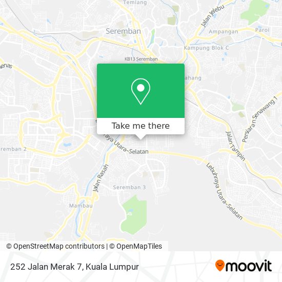 Peta 252 Jalan Merak 7