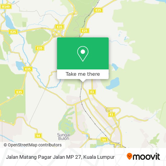 Peta Jalan Matang Pagar Jalan MP 27