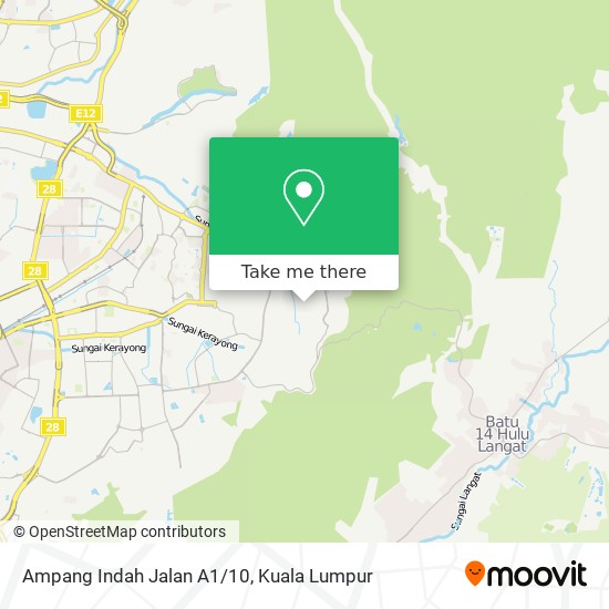 Ampang Indah Jalan A1/10 map