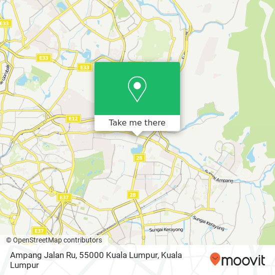 Peta Ampang Jalan Ru, 55000 Kuala Lumpur