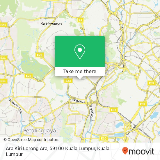 Ara Kiri Lorong Ara, 59100 Kuala Lumpur map