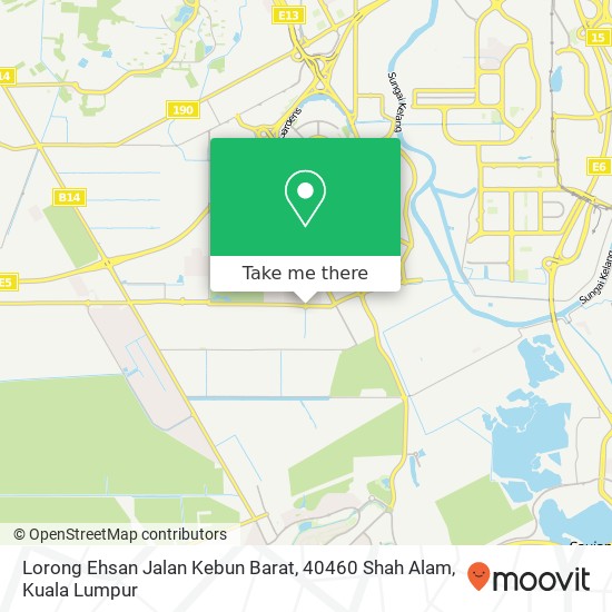 Lorong Ehsan Jalan Kebun Barat, 40460 Shah Alam map