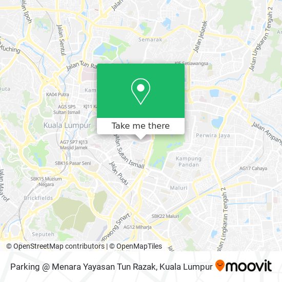 Parking @ Menara Yayasan Tun Razak map