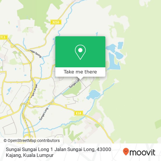 Peta Sungai Sungai Long 1 Jalan Sungai Long, 43000 Kajang