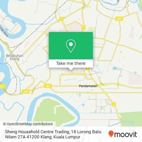 Sheng Household Centre Trading, 18 Lorong Batu Nilam 27A 41200 Klang map